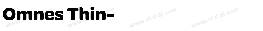 Omnes Thin字体转换
